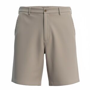 Peter Millar Beige Flat Front Shorts